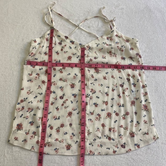 AG Maggie Tank Top, Spaghetti Straps, Floral, White Multi, Small NWT - Picture 9 of 14